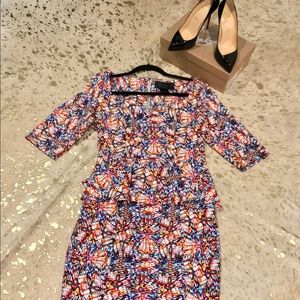 NWOT Kardashian Kollection Multi-Color Dress
